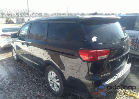 2015 Kia Sedona Lx из США, поврежденный, VIN KNDMB5C16F6027688
